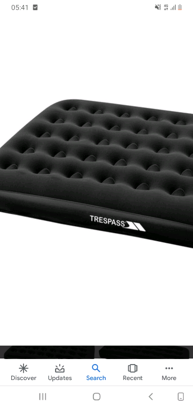 trespass inflatable bed